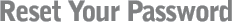 Reset Password
